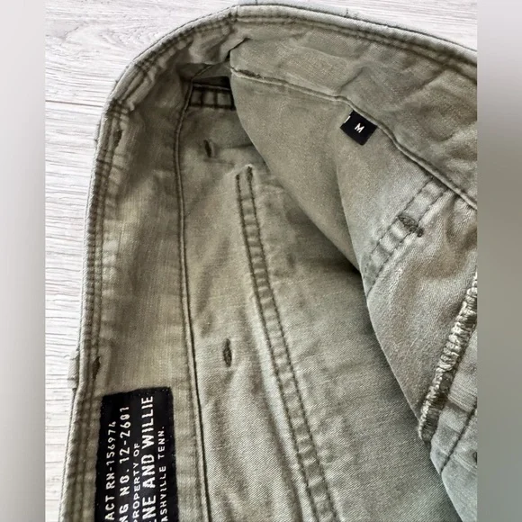 Imogene + Willie Blake Military Trouser in olive - Picture 11 of 15